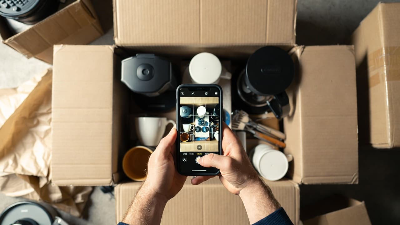 Packing photos being taken for searchable inventory